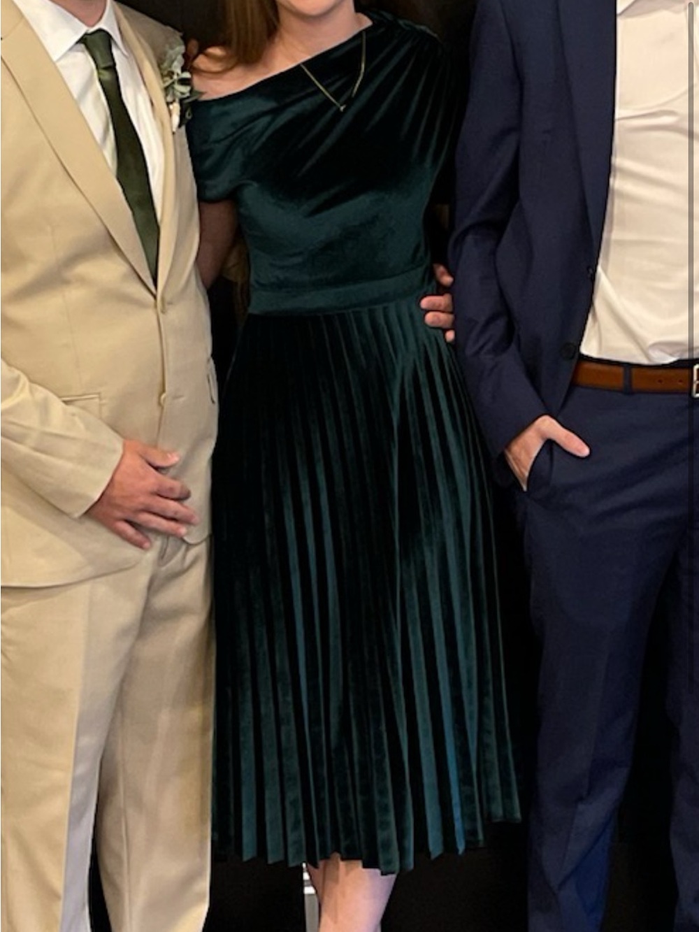 ASOS Green Velvet Dress
